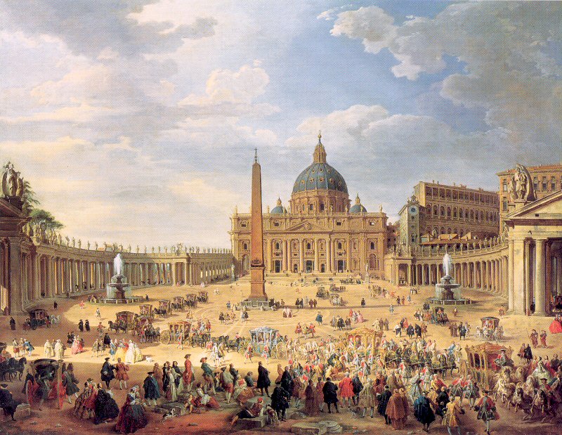 Departure of Duc de Choiseul from the Piazza di St. Pietro